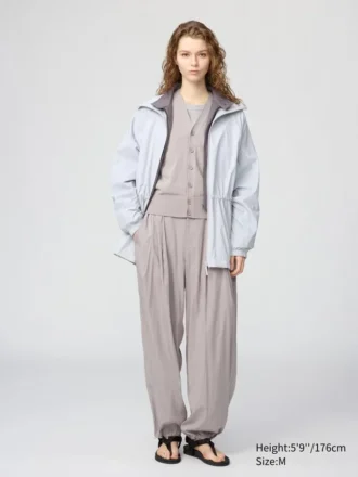 DamesParka’s met UV-bescherming, doorschijnend en oversized