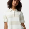 Damespoloshirts met korte mouwen | Gestreepte