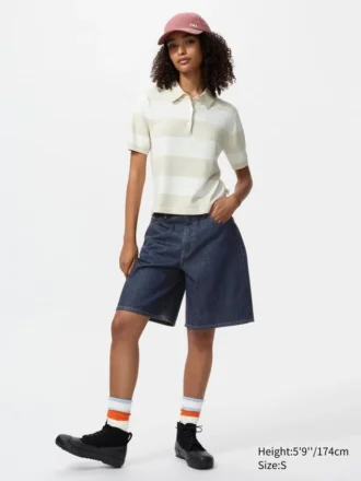 Damespoloshirts met korte mouwen | Gestreepte