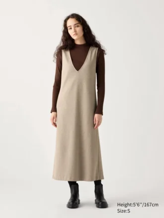 Damesrok van geborsteld jersey
