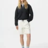 Denim halflange broek voor dames