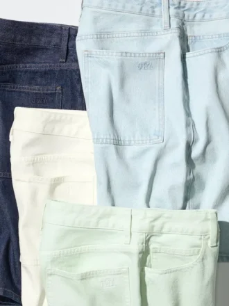Denim halflange broek voor dames