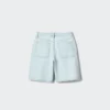 Denim halflange broek voor dames