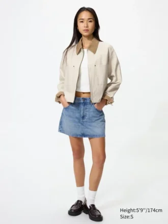 Denim minirok voor dames
