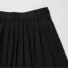 Denim rok met plooien voor dames