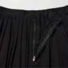 Denim rok met plooien voor dames