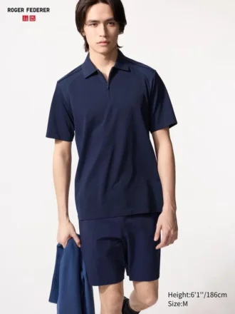 DRY-EX poloshirt met kwartritssluiting voor heren