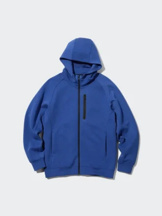 Dry Stretch Sweat-Hoodie met volledige ritssluiting voor heren