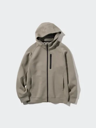 Dry Stretch Sweat-Hoodie met volledige ritssluiting voor heren