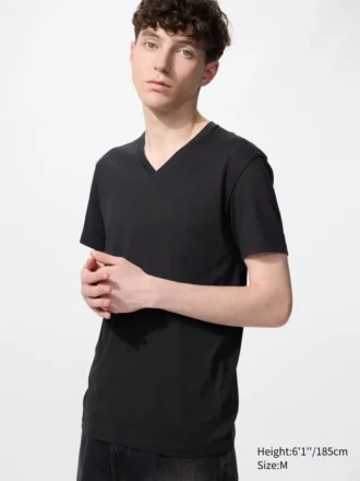 Dry T-shirt met V-hals voor heren