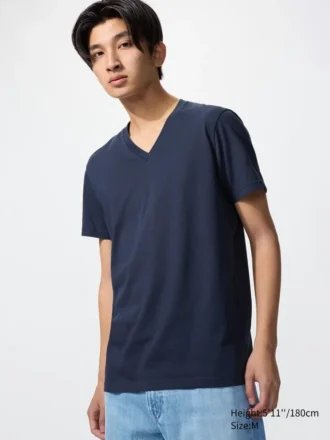 Dry T-shirt met V-hals voor heren