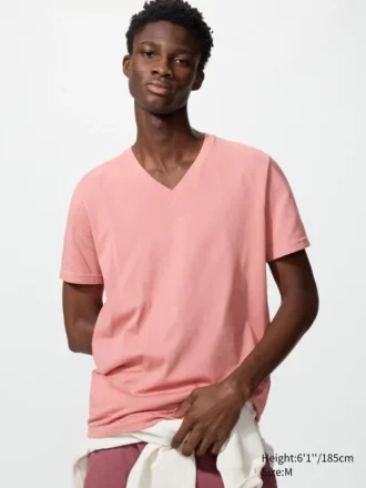 Dry T-shirt met V-hals voor heren
