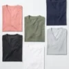 Dry T-shirt met V-hals voor heren