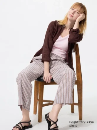 Easy broek voor dames | Gestreepte