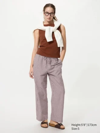 Easy broek voor dames | Gingham