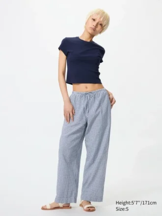 Easy broek voor dames | Gingham