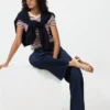 Ezy Wide Straight-jeans voor dames