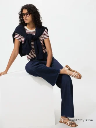Ezy Wide Straight-jeans voor dames