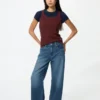 Ezy Wide Straight-jeans voor dames