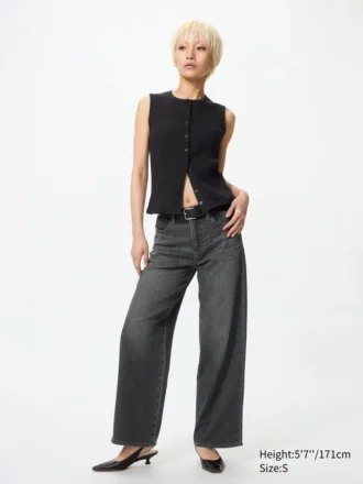 Ezy Wide Straight-jeans voor dames