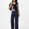 Ezy Wide Straight-jeans voor dames