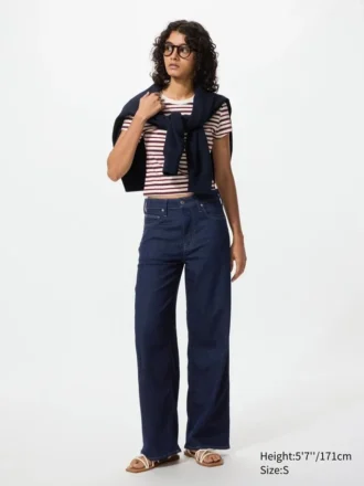 Ezy Wide Straight-jeans voor dames