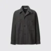 Fleece jersey overshirt voor heren
