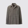 Fleece jersey overshirt voor heren