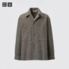 Fleece jersey overshirt voor heren