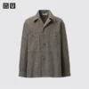 Fleece jersey overshirt voor heren