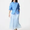 Gelaagde maxi-rok voor dames