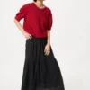 Gelaagde maxi-rok voor dames