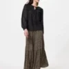Gelaagde maxi-rok voor dames | Bedrukt