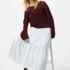 Gelaagde maxi-rok voor dames | Strepen