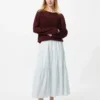 Gelaagde maxi-rok voor dames | Strepen