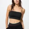 Geribbelde bandeau-Bh zonder beugels voor dames