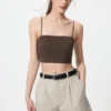 Geribbelde bandeau-Bh zonder beugels voor dames