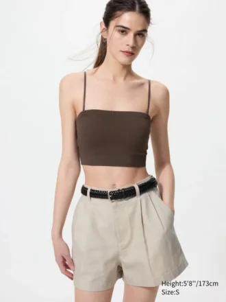 Geribbelde bandeau-Bh zonder beugels voor dames