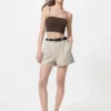Geribbelde bandeau-Bh zonder beugels voor dames