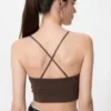 Geribbelde bandeau-Bh zonder beugels voor dames