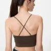 Geribbelde bandeau-Bh zonder beugels voor dames