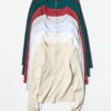 Geribd Henley-T-shirt voor dames