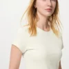 Geribd mini-T-shirt voor dames