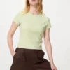 Geribd mini-T-shirt voor dames