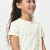 Geribd T-shirt voor kinderen | Bloem