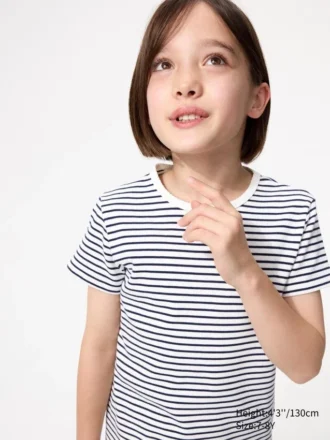 Geribd T-shirt voor kinderen | Gestreepte