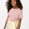 Geribd T-shirt voor kinderen | Gestreepte