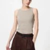 Geribde cropped Bh-top voor dames