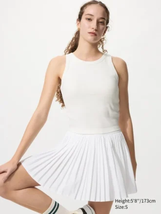Geribde cropped Bh-top voor dames