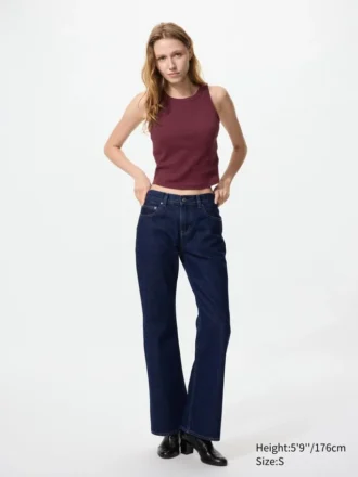 Geribde cropped Bh-top voor dames